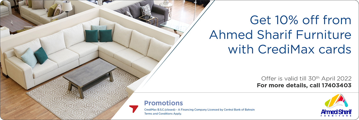 CrediMax and Ahmed Sharif Furniture Offer 